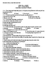 Đề kiểm tra 15 phút môn Công nghệ Khối 6 (Có đáp án)